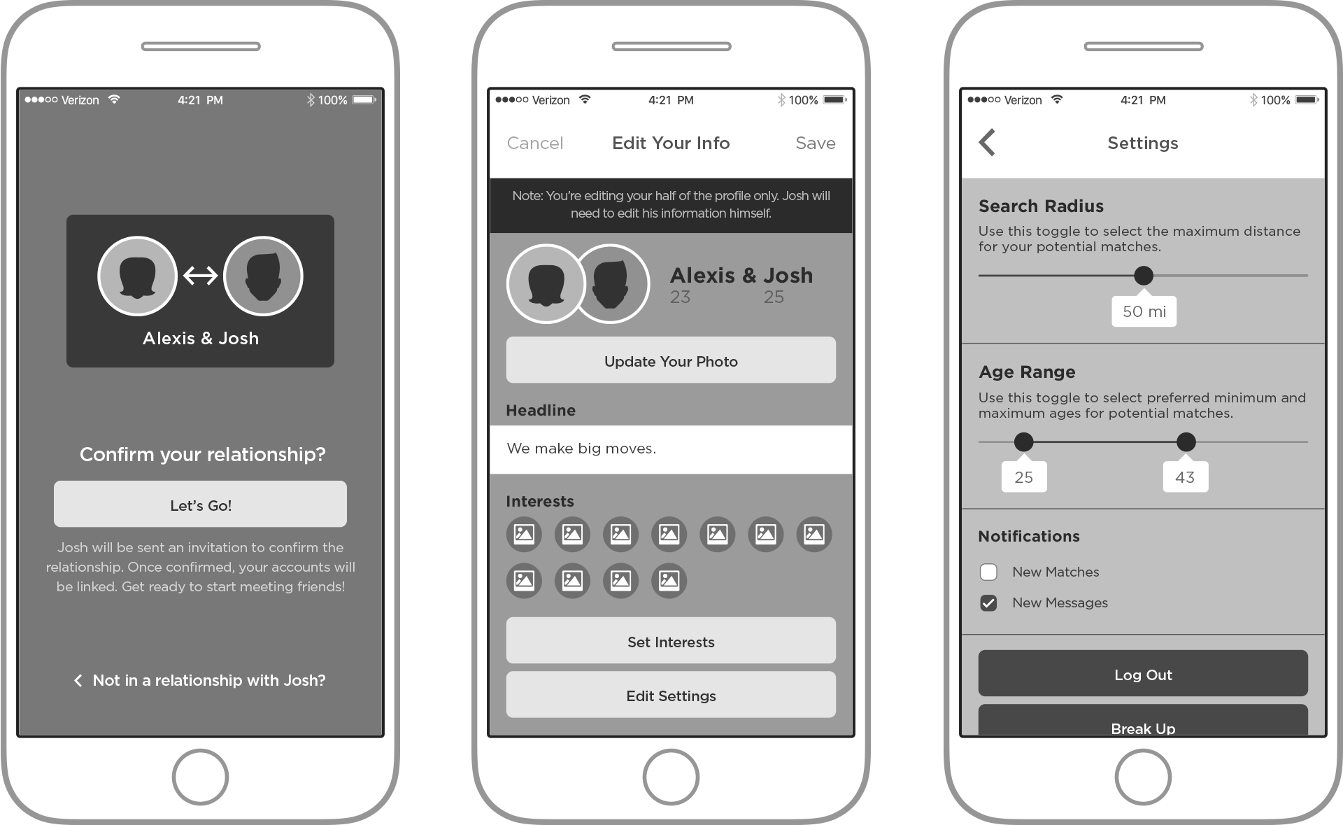 Coupler Wireframes: Frame 2