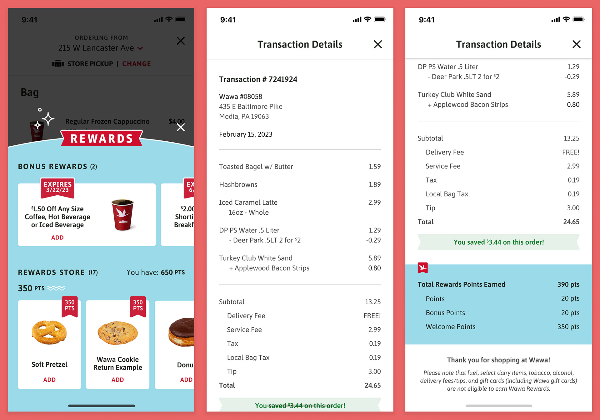 Wawa: Rewards Designs Frame 3